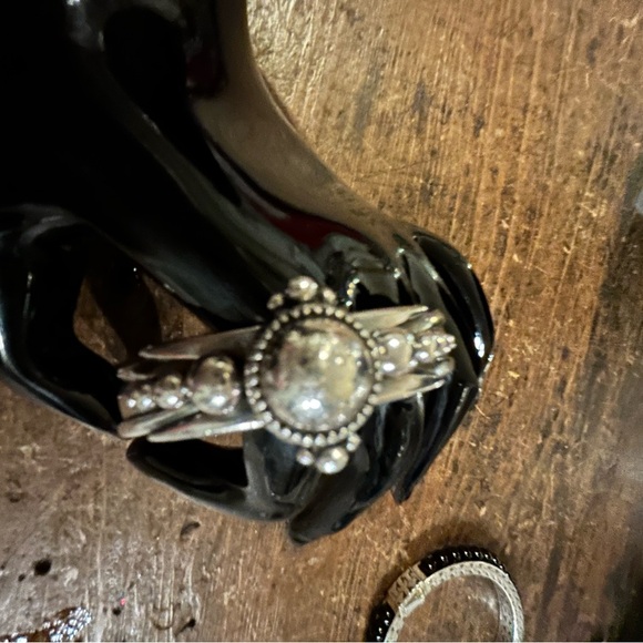 Signature David Dear Designer Cuff Bracelet. Solid 925 Sterling Silver, Size XS - Picture 4 of 16